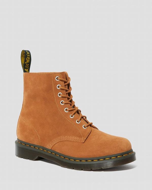 Dr Martens Dámské Kotníkové Boty 1460 Pascal Suede Hnědé, CZ-091367